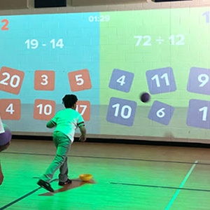 <span class=keywords><strong>Jeux</strong></span> <span class=keywords><strong>interactifs</strong></span> pour enfants, jeu de projection murale interactif Smash Wall Ball. - Product Image 5
