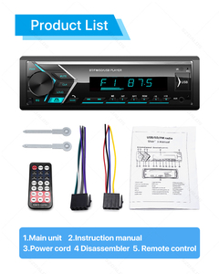 Radio <span class=keywords><strong>de</strong></span> 12V <span class=keywords><strong>para</strong></span> Coche con Panel Extraíble Reproductor MP3 Autoestéreo <span class=keywords><strong>de</strong></span> 1 Din <span class=keywords><strong>Audio</strong></span> <span class=keywords><strong>Receptor</strong></span> FM - Product Image 5