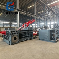 Presse à balles horizontale hydraulique robuste de haute qualité avec écran tactile PLC, en acier inoxydable et aluminium, haute productivité
