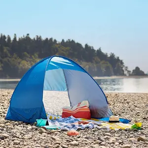 Taşınabilir güneş gölge Uv koruma Pop Up plaj çadırı s güneş gölge barınak açık kamp çadırı plaj çadırı