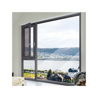 Deyu 110 Série A6 Rui Fenêtres en alliage d'aluminium modernes insonorisées à pont thermique, kit complet d'étanchéité pour balcon, vitrage Low-E pour salon