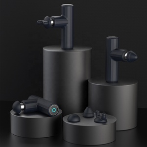 Pistola eléctrica de masaje por impulso de alta calidad, potente pistola de terapia de fascia con 4 cabezales - Product Image 6