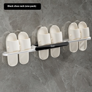 Multifunctional <strong>Wall</strong> <strong>Mounted</strong> Bathroom Slipper Rack Foldable Plastic <strong>Shoe</strong> Racks Toilet Towel Rack Slippers <strong>Storage</strong> Hanger - Product Image 6