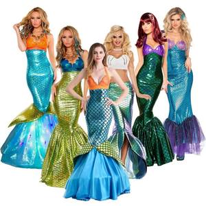 Costume <span class=keywords><strong>da</strong></span> <span class=keywords><strong>sirena</strong></span> Sexy per reggiseno e gonna sotto il mare delle donne adulte di Halloween - Product Image 1