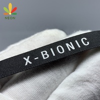Ruban en nylon écologique imprimé sur mesure à double face avec logo cousu sur des étiquettes de taille de lavage pour vêtements