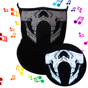 <span class=keywords><strong>M</strong></span>áscaras de Halloween Personalizadas, Completamente Decoradas con Flores, Modernas, Transpirables, de Algodón, con Luces LED Intermitentes Activadas por Sonido, Ecológicas - Product Image 6