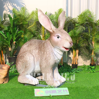 Realistisches Wildtier-Hase Silikon-Gummi-Kaninchen Animationsmodell für Innen-/Außenbereich Einkaufszentren Kindertagesstätten Schulen