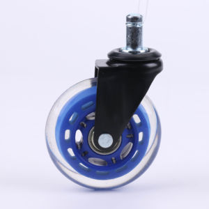 Heavy <span class=keywords><strong>Duty</strong></span> 50kg Transparente Poliuretano Ball Bearing 3 polegadas Swivel Brake Office Chair Castor Roda Pequena Cozinha Estilo Caster - Product Image 3