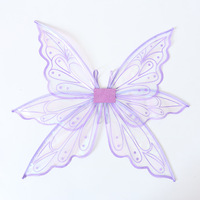 Beau Costume Papillon Ailes De Fée Ailes D'ange Transparentes pour Filles Cosplay Ange Princesse Porter