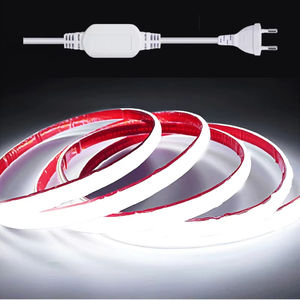 Bande lumineuse <span class=keywords><strong>LED</strong></span> COB super brillante <span class=keywords><strong>220V</strong></span>, prise d'alimentation EU/AU, <span class=keywords><strong>ruban</strong></span> adhésif flexible, étanche pour la décoration d'éclairage extérieur - Product Image 1