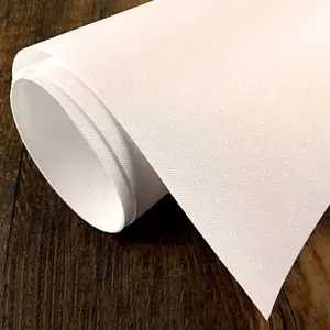Materiale per carta da parati stampabile in tessuto di poliestere Flash a trama semplice Super ampia