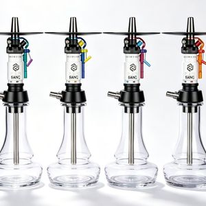 Moderno Set de Shisha/Hookah de Acero Inoxidable con Técnica de Espejo, Humo Suave y Caja de Regalo Rusa - Product Image 2