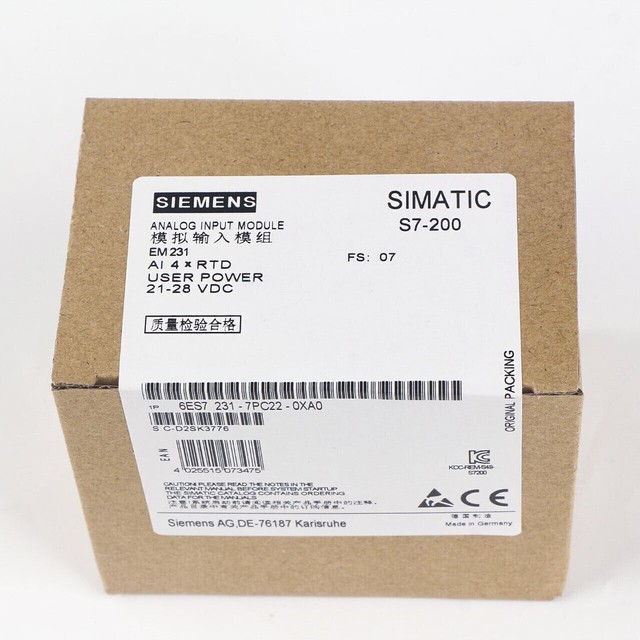 Brand New 6ES7231-7PC22-0XA0 S SIMULATION INPUT MODULE 6ES7231-7PC22-0XA0 One-year Warranty