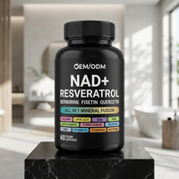 Capsules de NAD, Resvératrol et Berbérine OEM ODM Marque Privée – Soutien Anti-Âge, Santé Cellulaire, Longévité et Antioxydant