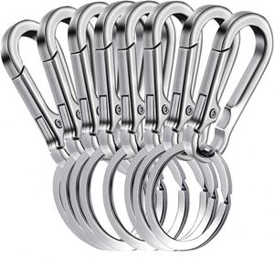 <b>Key</b> <b>Chain</b> Simple <b>Key</b> <b>Chain</b> Car Pendant High-Grade Stainless Steel Spring <b>Key</b> Ring Hanging Waist Type <b>Key</b> <b>Chain</b> - Product Image 1