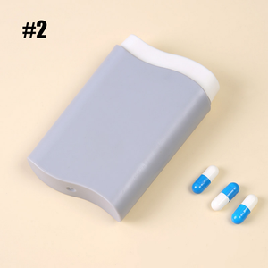 プラスチック製のホット販売カスタムロゴポータブルツーインワン多機能6コンパートメント医学週7日ピルボックスオーガナイザー - Product Image 4