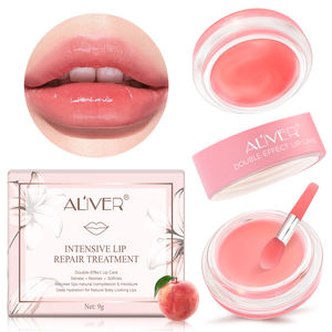 Mascarilla Labial Nocturna ALIVER, Mascarilla Labial Coreana Vegana de Durazno y Fresa, Hidratante Intensiva, Exfoliante - Product Image 6