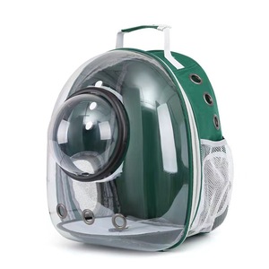 OEM ODM taşınabilir kedi sırt çantası seyahat taşıma köpek şeffaf kabarcık çanta uzay kapsülü evcil hayvan taşıyıcı fermuar kapatma PVA + tuval - Product Image 1