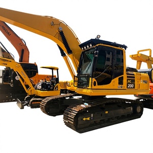 รถขุดไฮดรอลิกแบบตีนตะขาบ Komatsu PC200 คุณภาพสูง 20 ตัน ราคาถูก มีสินค้าในสต็อก รถขุดมือสอง ผลิตในจีน บุ้งกี๋ขนาด 1.2 เมตร กำลัง 195 กิโลวัตต์ - Product Image 1