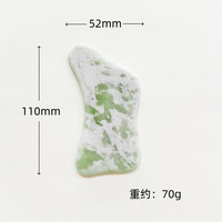Outils Gua Sha en jade vert, rouleau de massage en jade, bâton de beauté, planche de massage pour grattage des méridiens, bâton de massage manuel pour le visage et les yeux