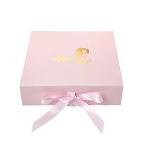 Boîte cadeau en carton pour perruque, avec ruban et doublure en satin, personnalisable selon la demande