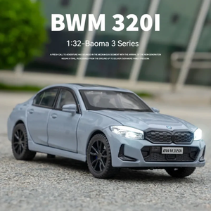 รถโมเดล Chokha Vesh Diecast 1:32 สำหรับ 320i รถสปอร์ตอัลลอยด์ พร้อมเสียงและไฟ ขับเคลื่อนด้วยแรงเสียดทาน ของเล่นโลหะสำหรับทุกเพศ - Product Image 5