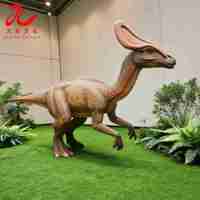 Modèle de dinosaure animatronique grandeur nature, réaliste, pour exposition éducative dans un musée de dinosaures