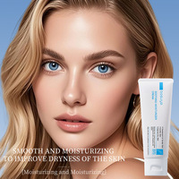 Crème hydratante naturelle à la vitamine B5 en gros, nettoyant visage rafraîchissant et raffermissant pour peaux délicates, outils de soin du visage
