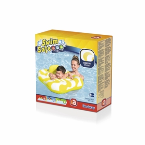 Für 32298 PVC Schwimmsitz Schwimmboot Swim Safe <span class=keywords><strong>ABC</strong></span> Comfort Plüsch Wellenförmiger Quadratischer 2-Ring Aufblasbarer Baby-Schwimmreifen - Product Image 6
