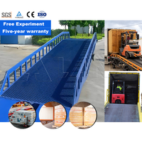 Pont d'embarquement mobile LANE Quai de chargement de conteneurs portable avec rampes de chargement hydrauliques pour camions