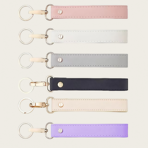 2025 Latest Styles Leather Keychains Laser Custom logo Personalized Key Pendant <strong>Steam</strong> Car Colourful Leather Key Ring Strap - Product Image 6