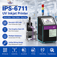 Printer Inkjet UV Elektrik IPS-6711 PIJ SEIKO 1020 360 DPI Piezo Industri untuk Pengkodean Kemasan Karton