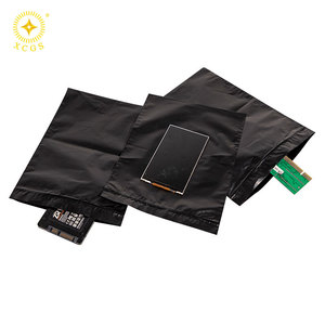 Tùy chỉnh in đen PE dẫn điện ba mặt niêm phong túi bên hông giải pháp đóng gói chống tĩnh điện cho nhãn hiệu esd-an toàn - Product Image 3