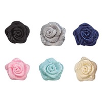 Stok Siap Kirim Pita Polyester Ramah Lingkungan Tahan Lama Motif Bunga Mawar untuk Pakaian, Hiasan Kepala, Gaun, Pernikahan, Natal, Ulang Tahun, Dekorasi Bunga