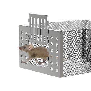 Gabbia per trappola per topi, leggera e zincata, impermeabile e Anti-corrosione, con dispositivo di blocco automatico - Product Image 6