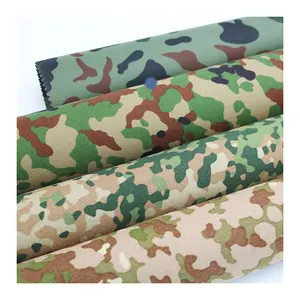 Promotional finnish waterproof nylon camouflage ripstop cordura 500d pu oxford fabric outdoor