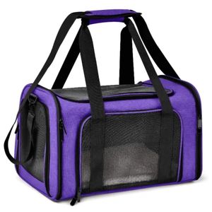 Foldable Portable Grey Oxford Material <b>Pet</b> Dog Cat <b>Carrier</b> Bag with Zipper Closure Fashion Style for All Seasons Travel - Product Image 6