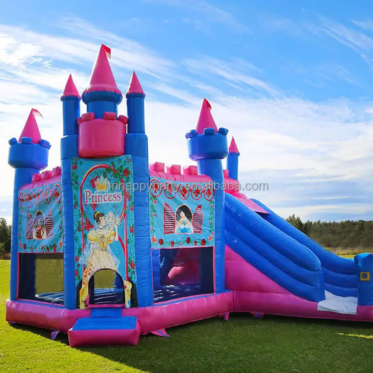Giochi per bambini castello gonfiabile scivolo gonfiabile castello principessa letto castello di salto per bambini gonfiabile in rand