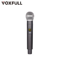 Set Mikrofon Nirkabel Profesional Voxfull TW131 UHF Lavalier & Dinamis Genggam dengan Peredam Kebisingan untuk Bernyanyi Karaoke