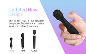 Mini varita vibradora para masajeador de punto <span class=keywords><strong>G</strong></span> femenino 10 modos 100% impermeable USB recargable logotipo personalizable juguete sexual para adultos - Product Image 5