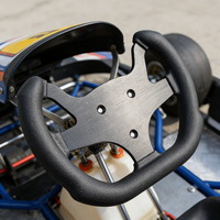 Volante Deportivo de Carreras de Alta Calidad de 270 mm y 3 Pernos, Volante Plano de PU para Go-Kart y Juegos