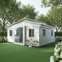 Maison conteneur extensible au design moderne, maison modulaire mobile pour véranda, jardin, cour avec chambres et salle de bain