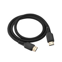 Câble HDMI certifié haute vitesse plaqué or mâle-mâle tressé en nylon pour caméra, vidéo, ordinateur, 100m, blindé pour home cinéma