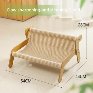 <span class=keywords><strong>Cat</strong></span> <span class=keywords><strong>Scratcher</strong></span> Reclinável Sofá Hammock Madeira Moagem Garra Pad Pet-Shared Coçar Board Cama de Gato para Gatos - Product Image 2