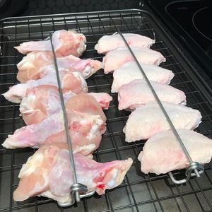 Fourchettes de barbecue à roulettes en acier inoxydable pour retourner les aliments, pour usage extérieur, 2 pièces, 4 pièces, 10 pièces - Product Image 2