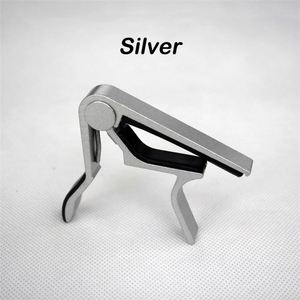 High Quality Aluminium Alloy Silver Quick Change Clamp Key Acoustic Classic <b>Guitar</b> Capo for Tone Adjusting <b>Guitar</b> - Product Image 1