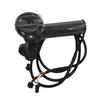 Accesorios para bicicletas eléctricas y scooters eléctricos, con pantalla LCD circular LED Manillar derecho del acelerador