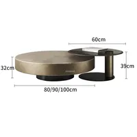 Table basse ronde en acier inoxydable, bronze, design, mobilier de salon, fabricant en gros, OEM, ODM, taille personnalisée, commande en gros