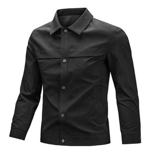 Chaqueta de solapa para hombre, nueva, informal, para hombres de mediana edad y mayores, abrigo ejecutivo para negocios, primavera y otoño, cómoda y transpirable - Product Image 2