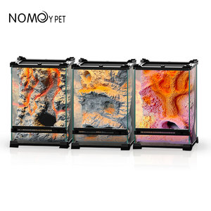 NOMOYPET - Terrario para Reptiles con 11 Estilos de Selva Tropical y Fondo 3D de PU, Kit de Recinto para Lagartos y Geckos - Product Image 6